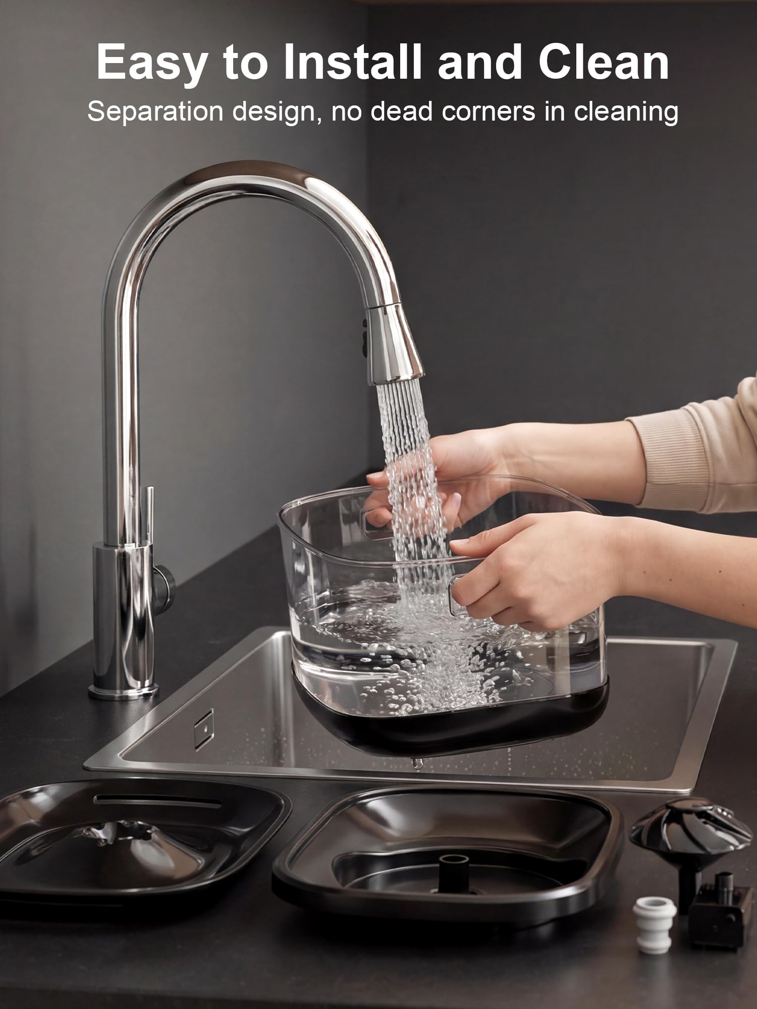 Fenetre d eau et indicateur Kastty pour verifier rapidement le niveau.