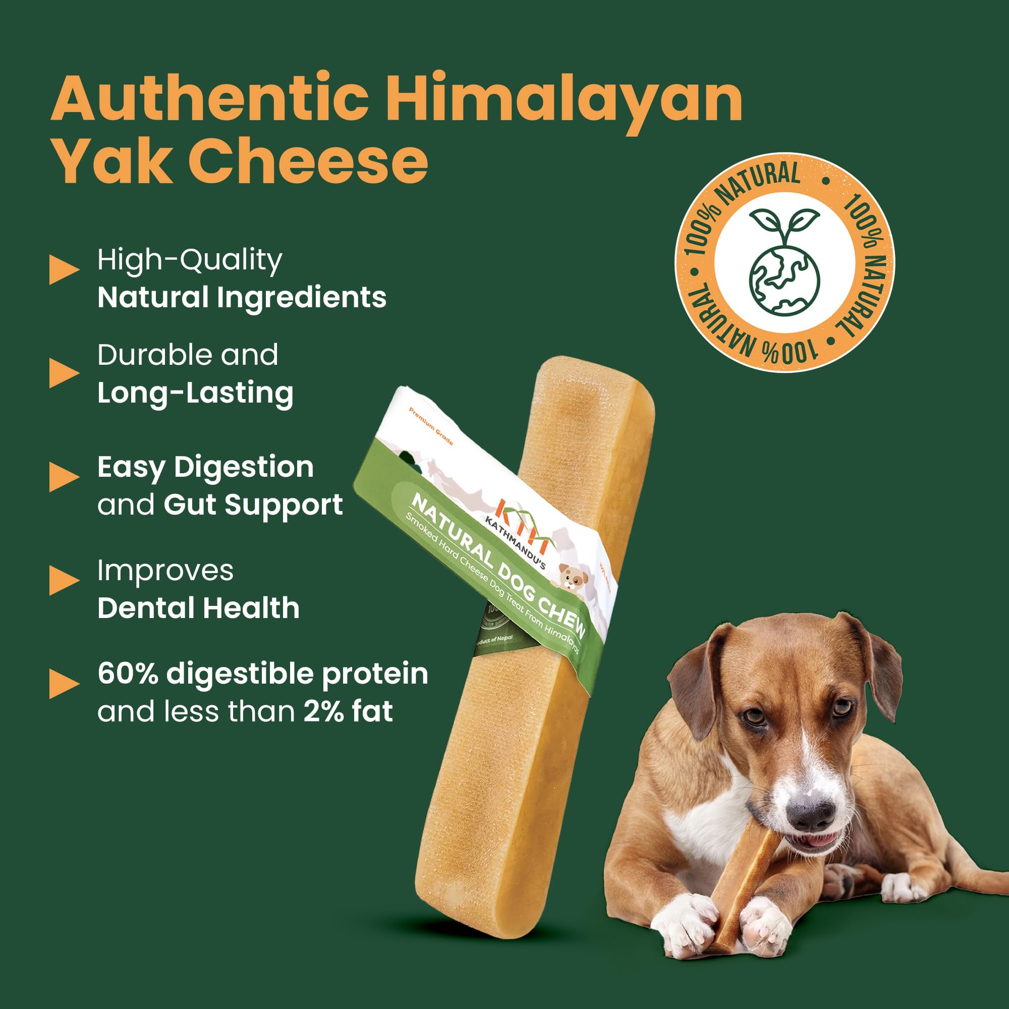 KATHMANDU'S Fromage Yak, cadeau de Noël pour chien