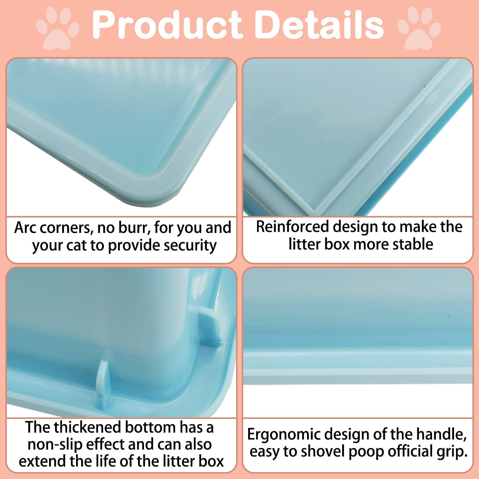 Kathson bac-litiere-multi-usages peut servir de bac de bain pour petits animaux.