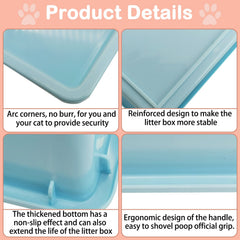 Kathson bac-litiere-multi-usages peut servir de bac de bain pour petits animaux.