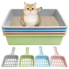 Kathson bac-litiere-ouvert pour chat petit, pratique et facile à nettoyer.