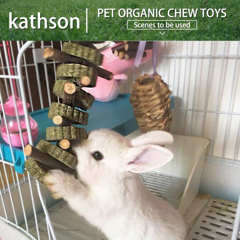 Kathson bois-fruit naturel — distraction et jeu en cage.