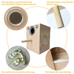 Kathson boîte nid perroquet séparateur: protection des œufs pendant l'incubation.