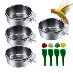Kathson bols en acier inoxydable pour oiseaux – ensemble durable.