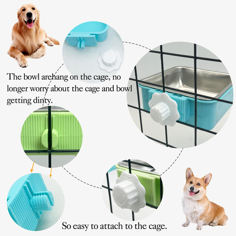 Kathson design bleu, bol compact pour cage.