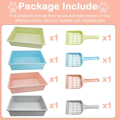 Kathson pelle-litiere incluse avec ensemble de 4 coloris.