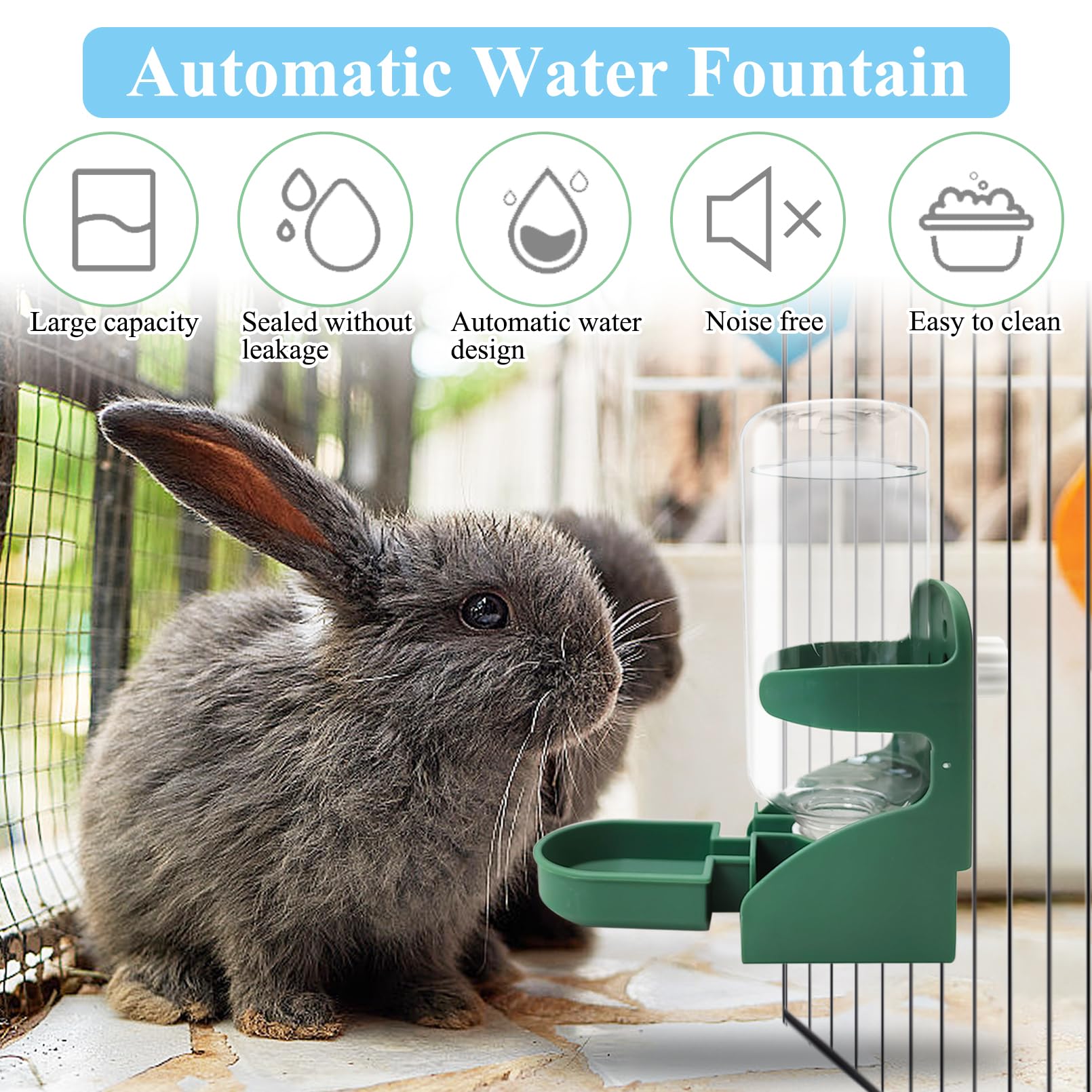 Kathson systeme gravite avec debit controle pour petits animaux.