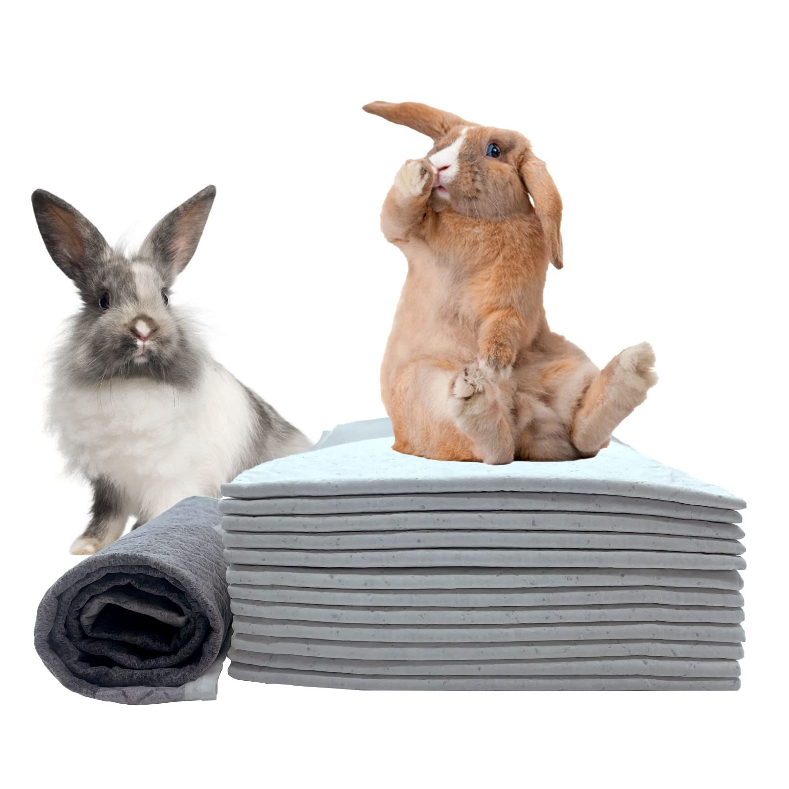 Kathson tapis-pipi lapin absorbant protège le sol et facilite le nettoyage.