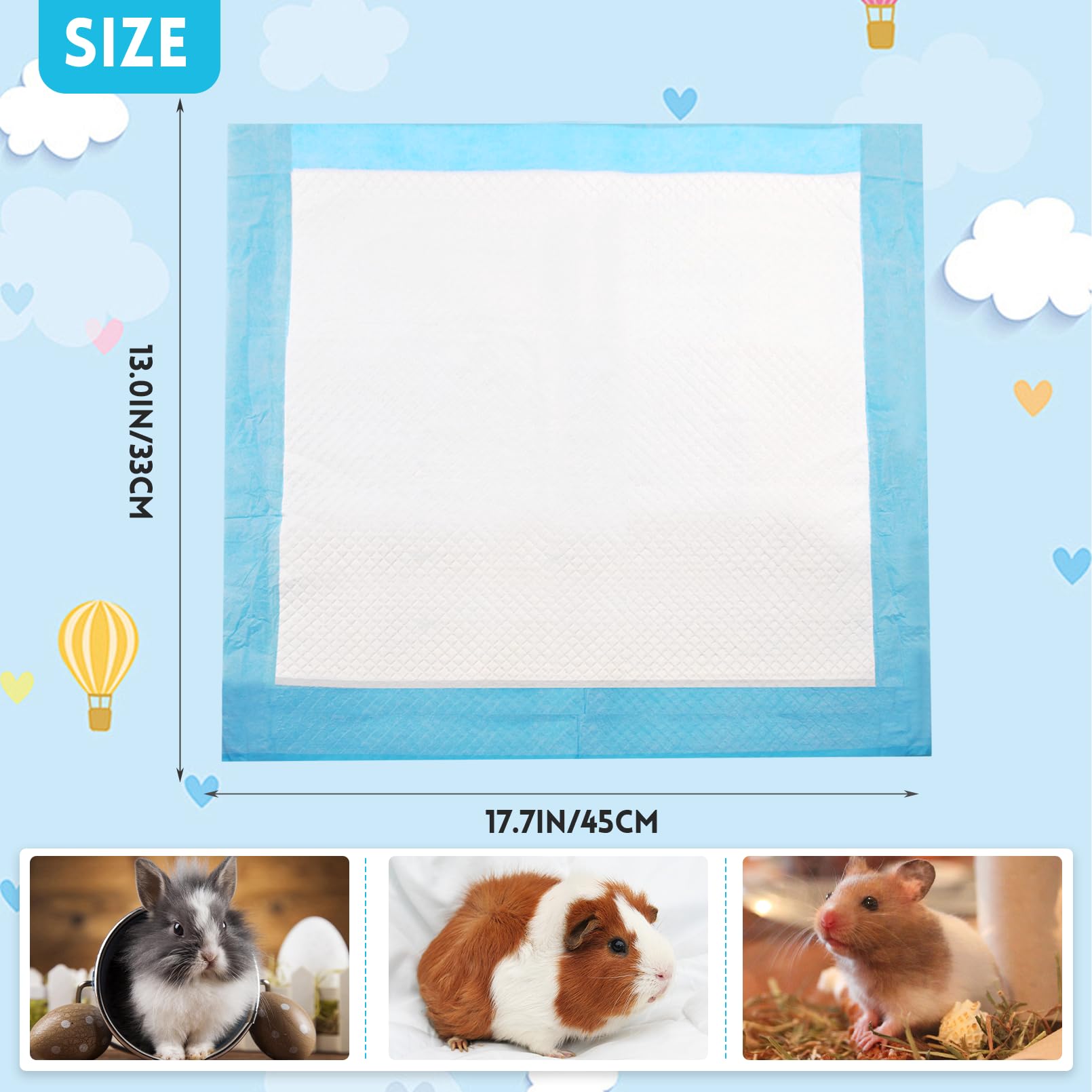 Kathson tapis-pipi lapin, usage domestique flexible pour cage et voyage.