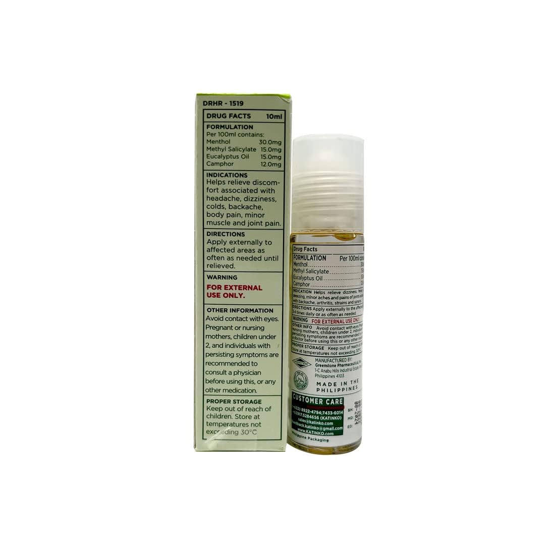 Katinko Rouleau Huile – embout rouleau pour application précise et rapide.