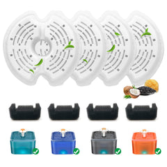 Filtre Katlikatqi pour fontaine chat 67oz-2L, eau plus fraîche.