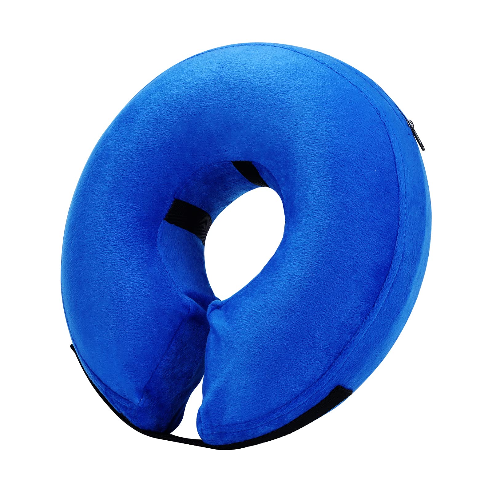 Katoggy collier gonflable, vue face, vision dégagée pour manger et boire.
