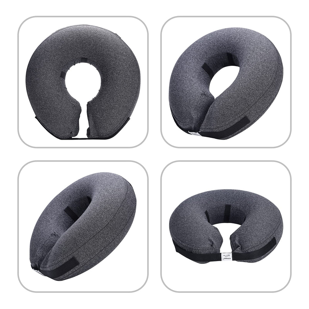 Katoggy collier inflable, douceur extérieure peluche pour petit confort.