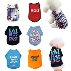 KATOLK 6-pack T-shirts chien petit, léger et frais pour l'été.