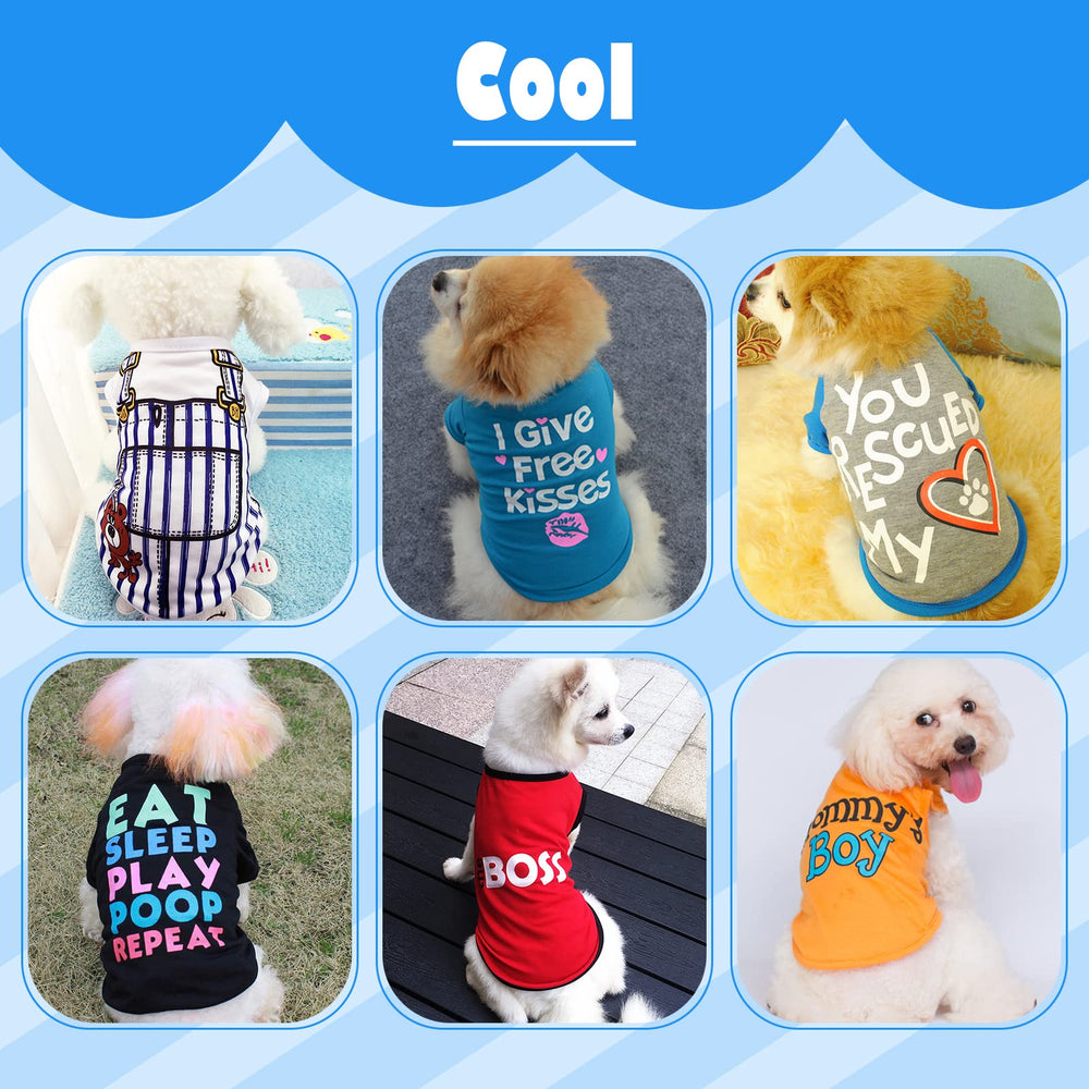 KATOLK T-shirt imprimé chien garçon et fille, style amusant et polyvalent.