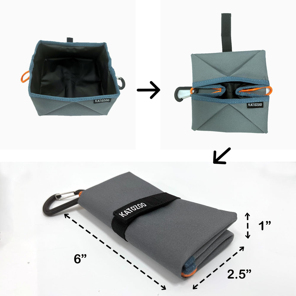 Bol voyage compact KATOZOO, rangement facile dans sac.