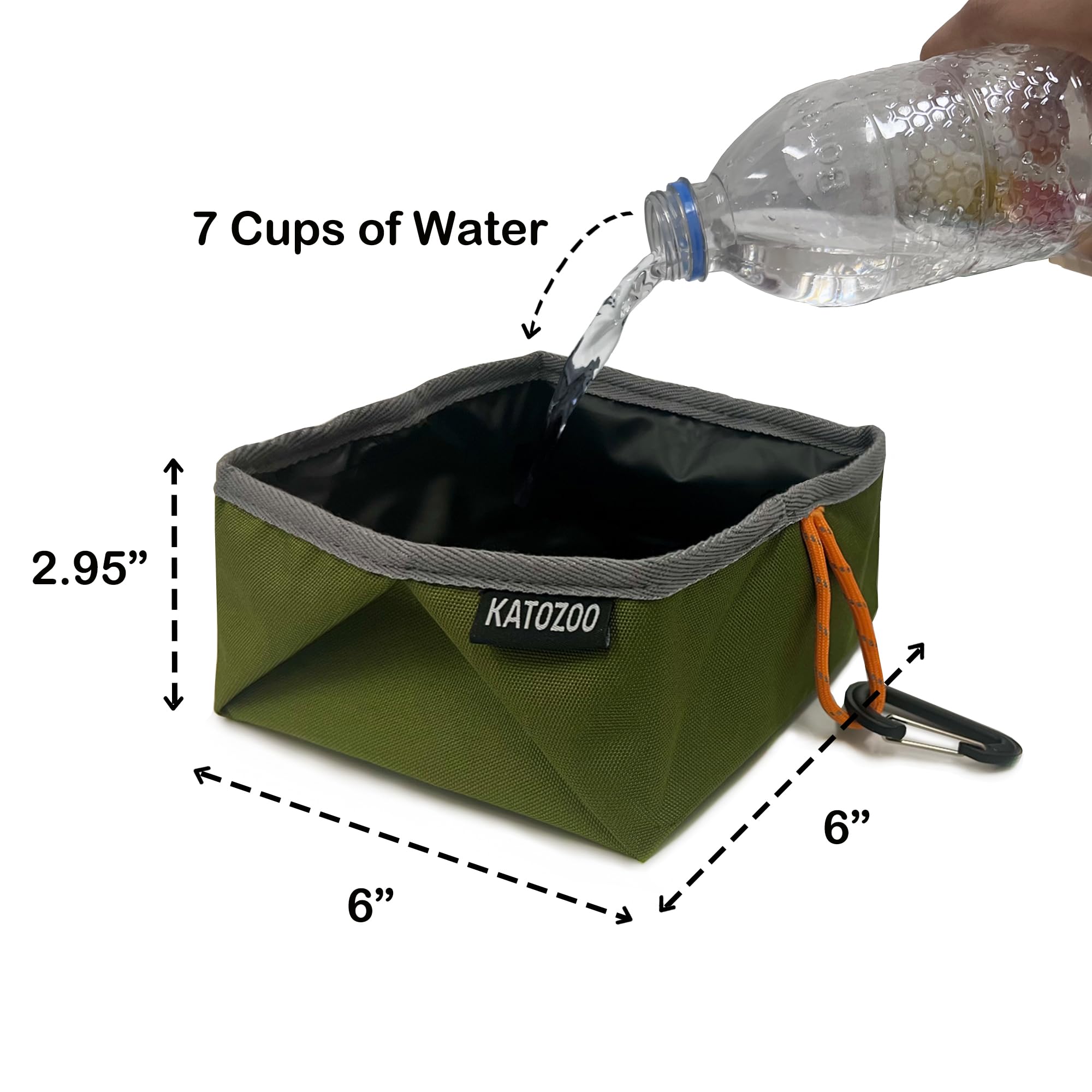 KATOZOO bol voyage 60oz, grande capacité pour hydratation en déplacement.