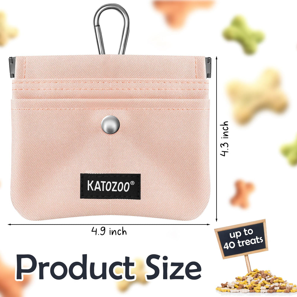 KATOZOO poche frontale rose, rangement pratique pour sacs-poubelle et clés.