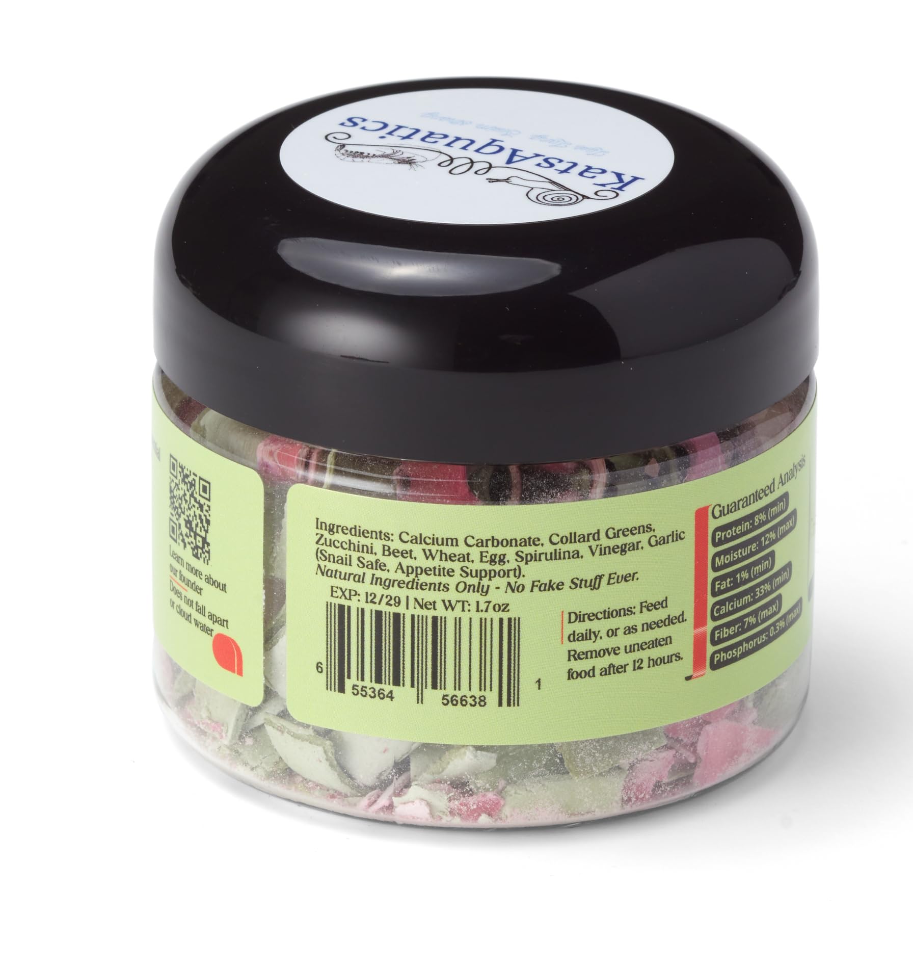 KatsAquatics Calcium + Nutrition, usage pour invertébrés dans l’aquarium.