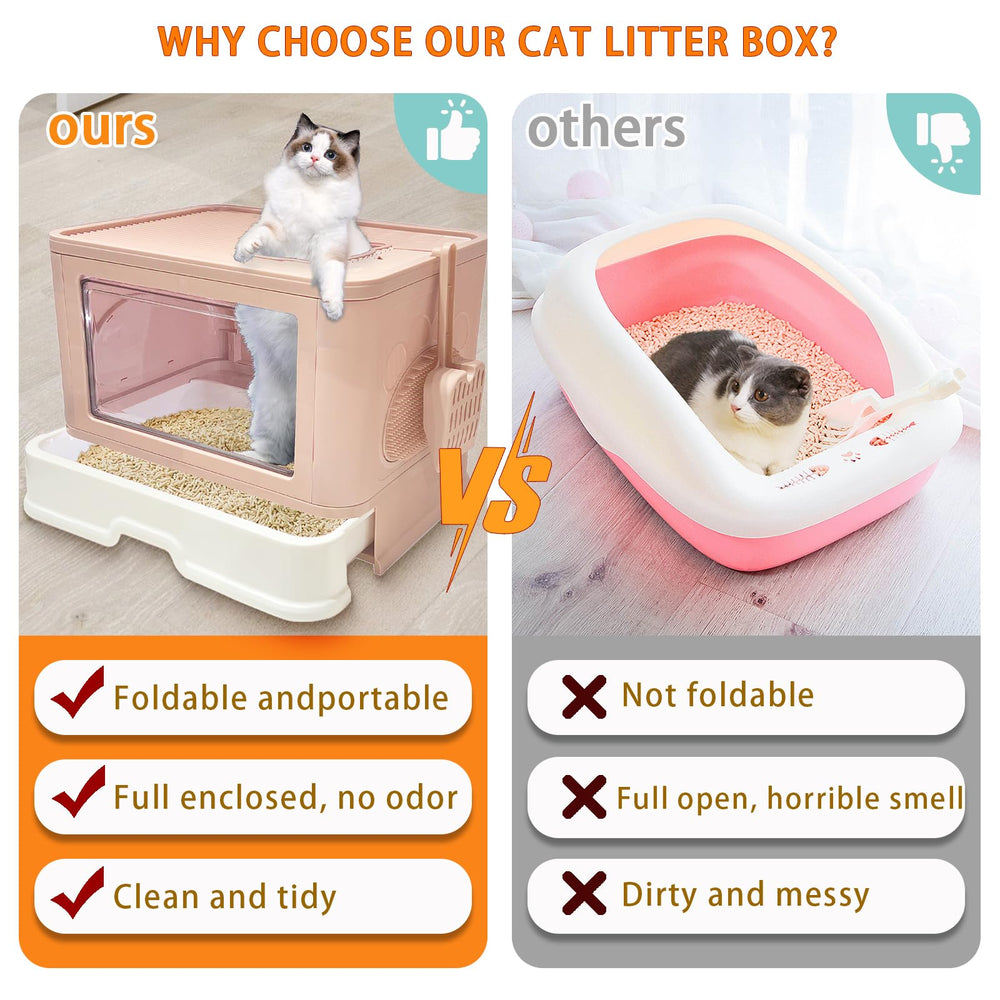 Kattypet litière porte avant rapide: démontage simple pour l’entretien.