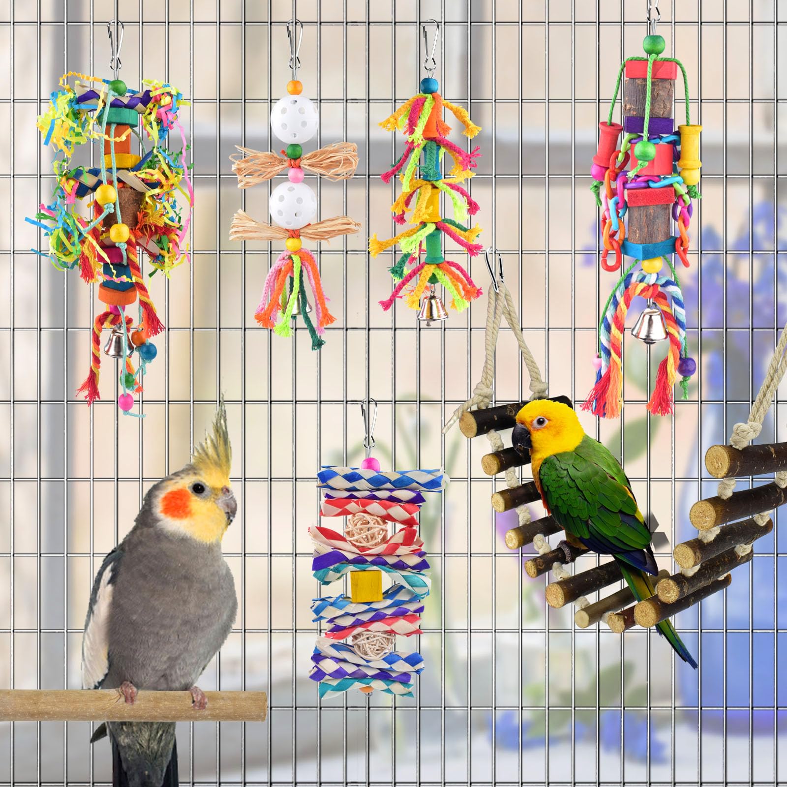 KATUMO accessoire cage décoration — décoration attrayante qui occupe les oiseaux.