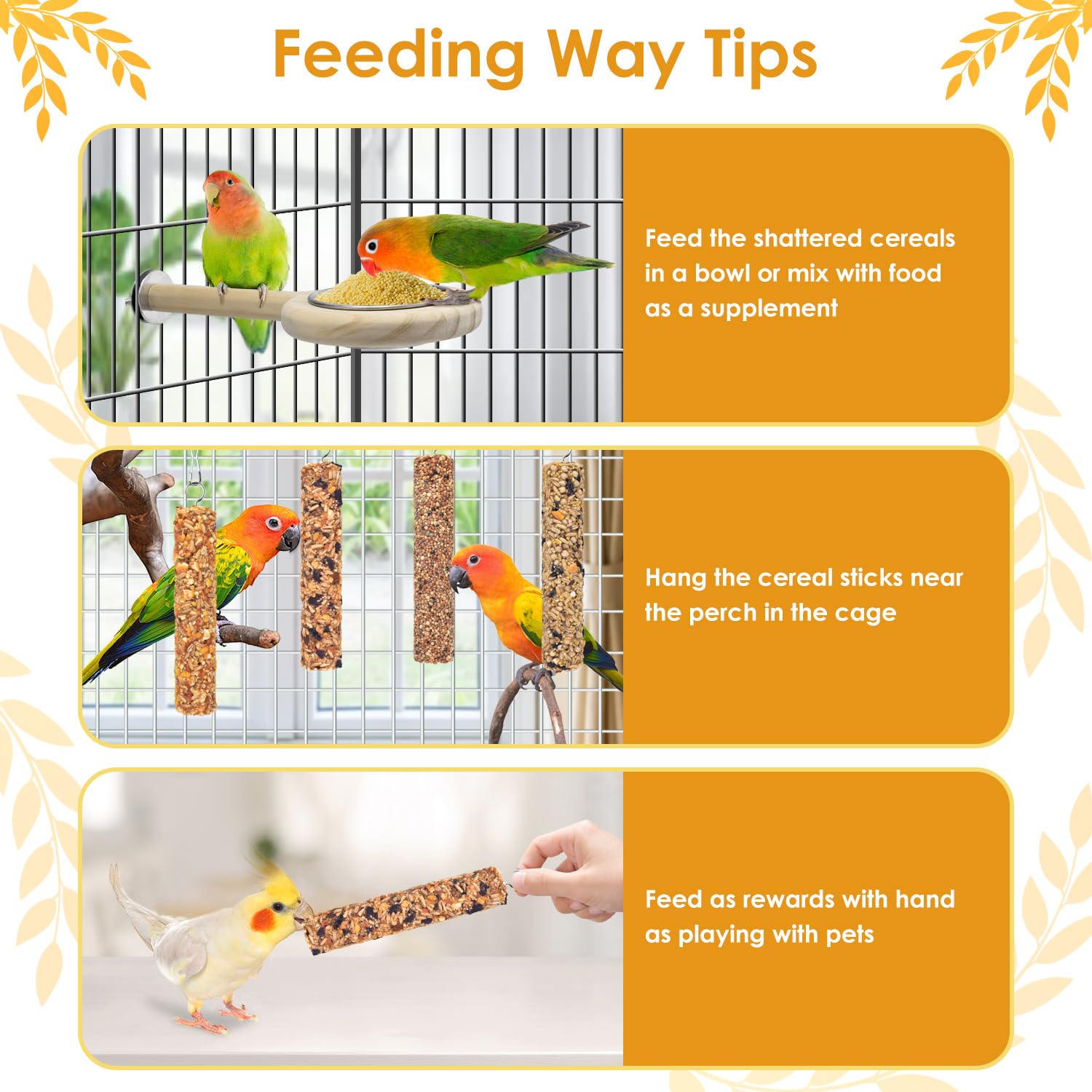 KATUMO emballage colore pour friandises oiseaux – rangement pratique.