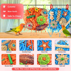 KATUMO ensemble 2 ensembles de jouets pour oiseaux, variété renouvelable