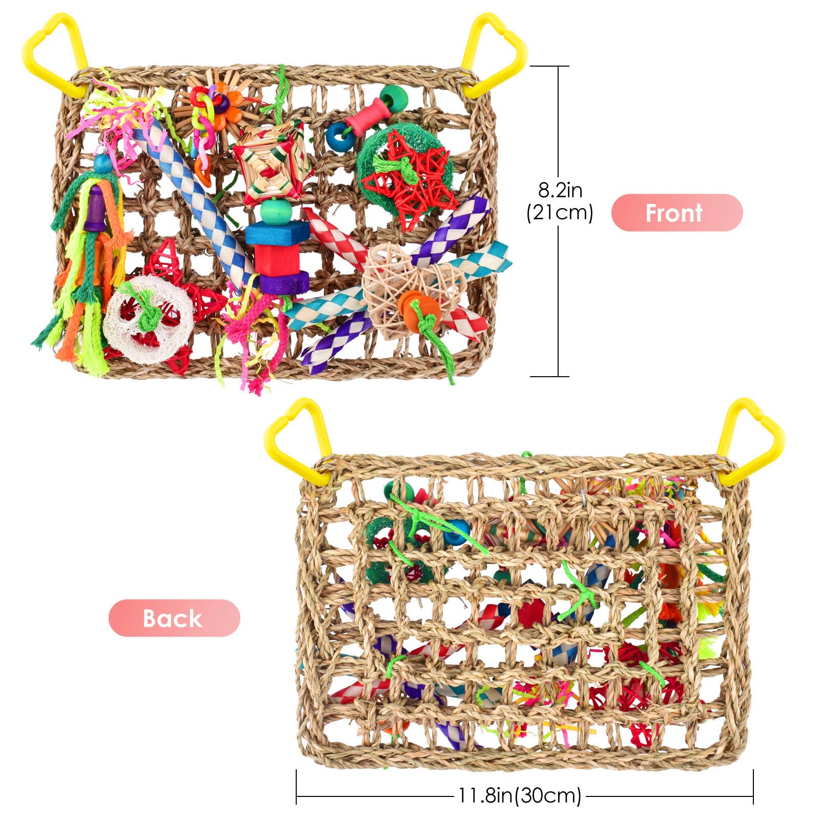 Katumo: ensemble de jouets colorés pour oiseaux, stimulation et amusement.