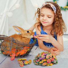 KATUMO jouets à mâcher pour lapin forme mignonne et taille adaptée.