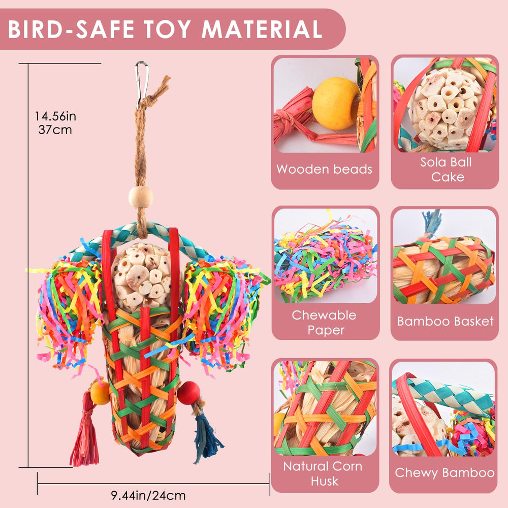 Jouet Katumo pour grimper en bois, exercice et enrichissement en cage