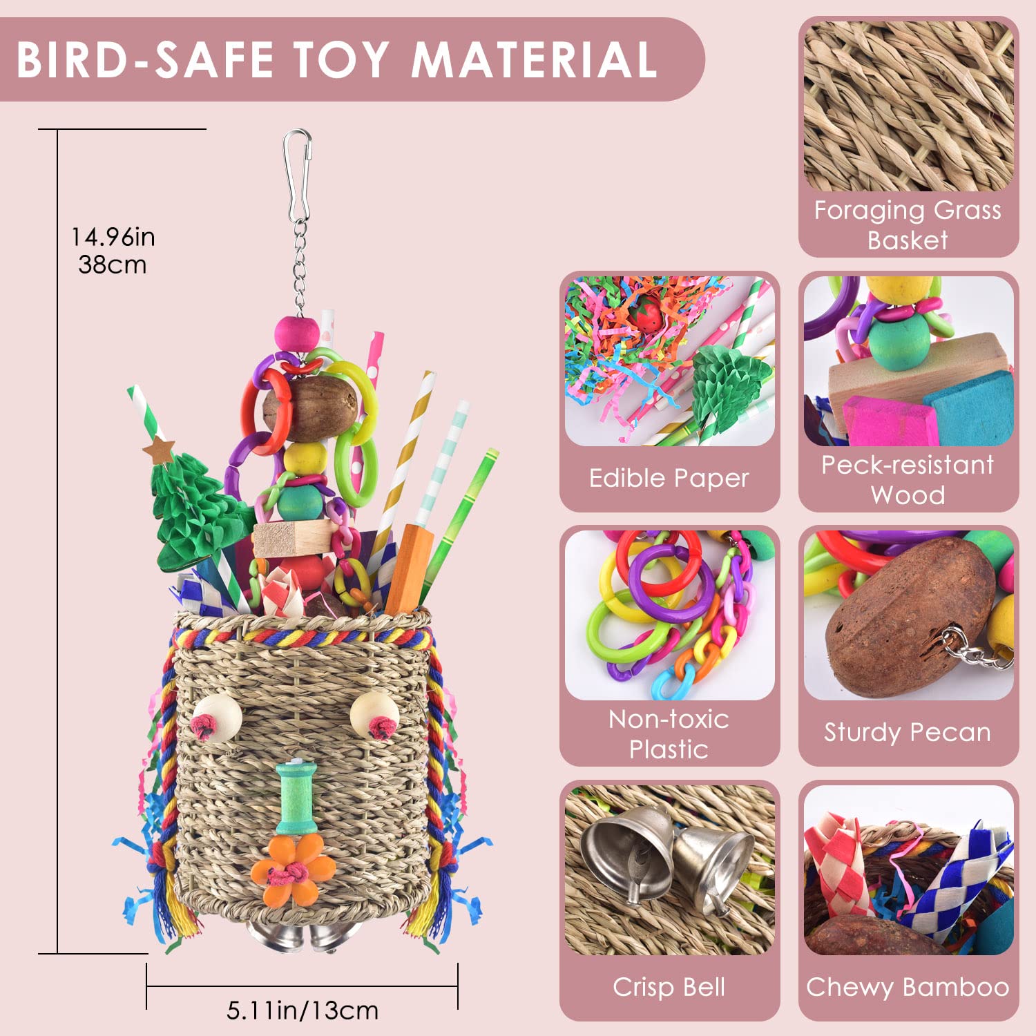Jouets en perles de bois KATUMO pour mastication et enrichissement