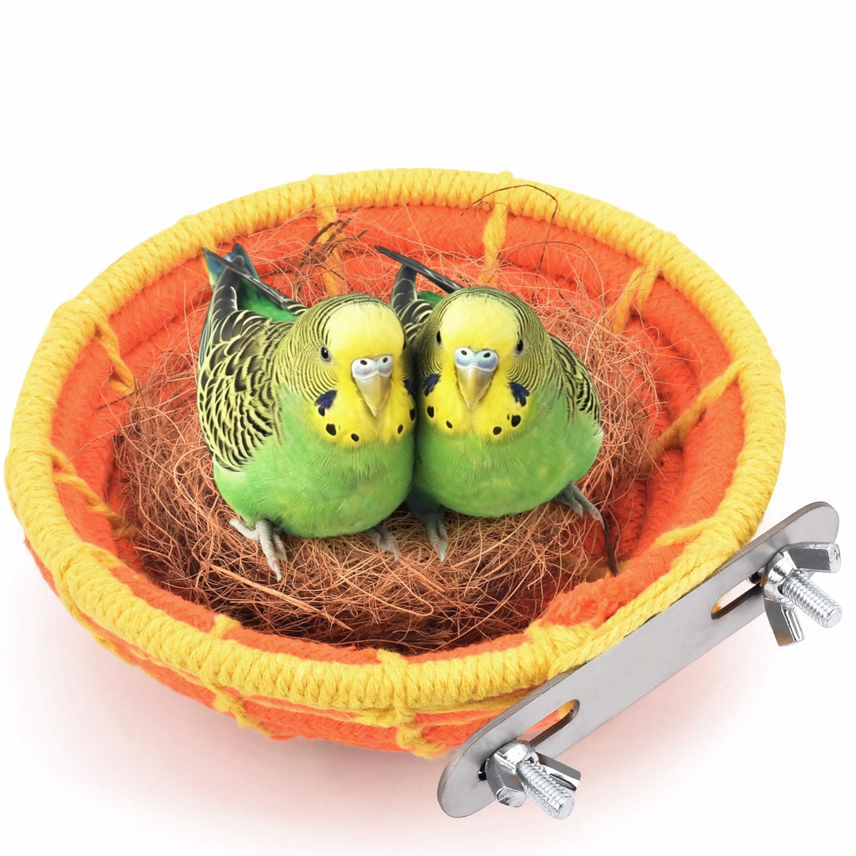 KATUMO Nid oiseau coton naturel: repos confortable pour petits oiseaux.