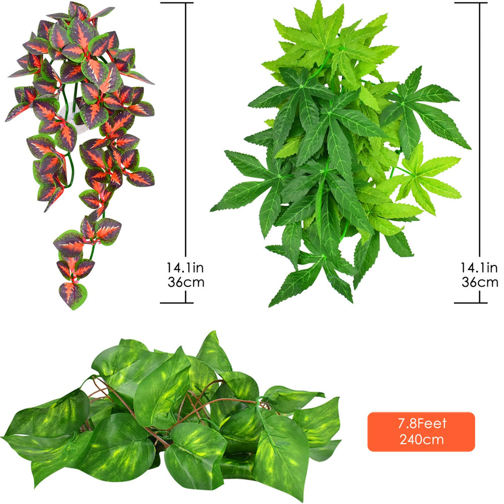 Plante suspendue verte KATUMO pour terrarium, solution rapide d’habitat coloré