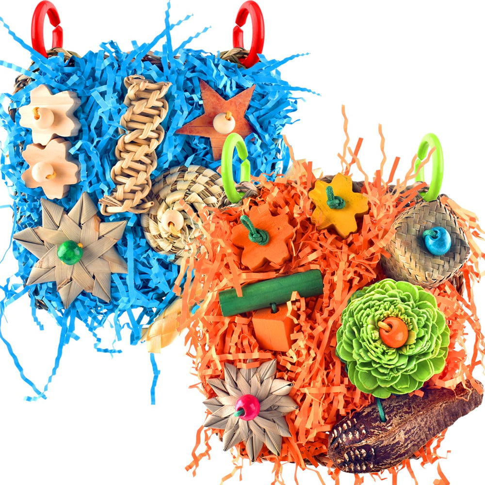 KATUMO tapis herbe de mer éveil pour petits oiseaux, stimulation naturelle
