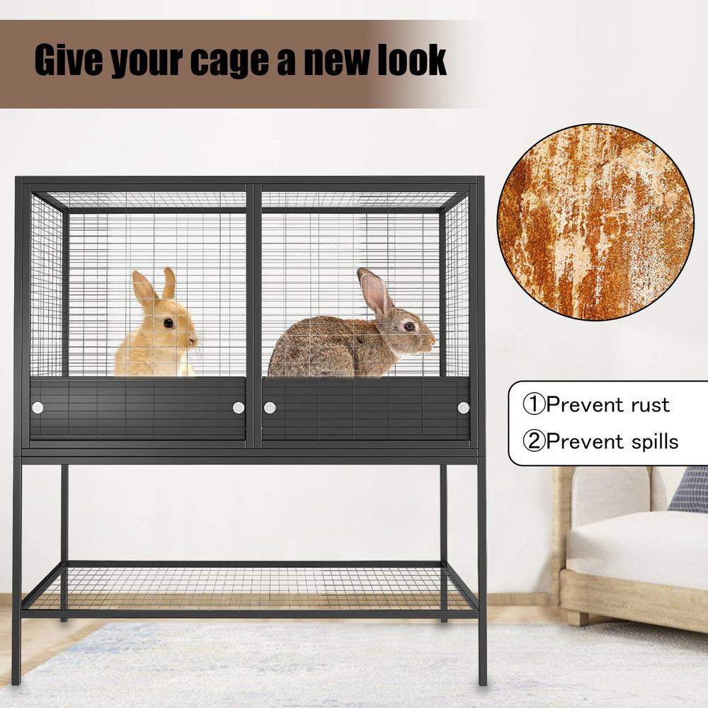 Katywixu protège l'extérieur de la cage, réduction des éclaboussures et salissures.