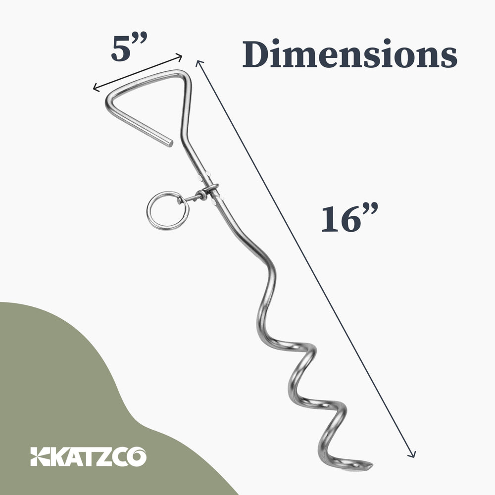 Katzco Pieu-rotation-360, crochet anti-enchevêtrement pour mouvement libre.