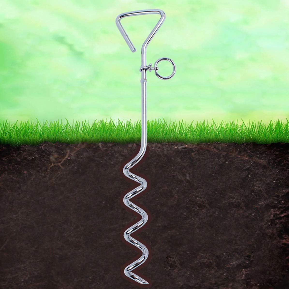 Katzco - système d’attache jardin rouge pour animaux actifs