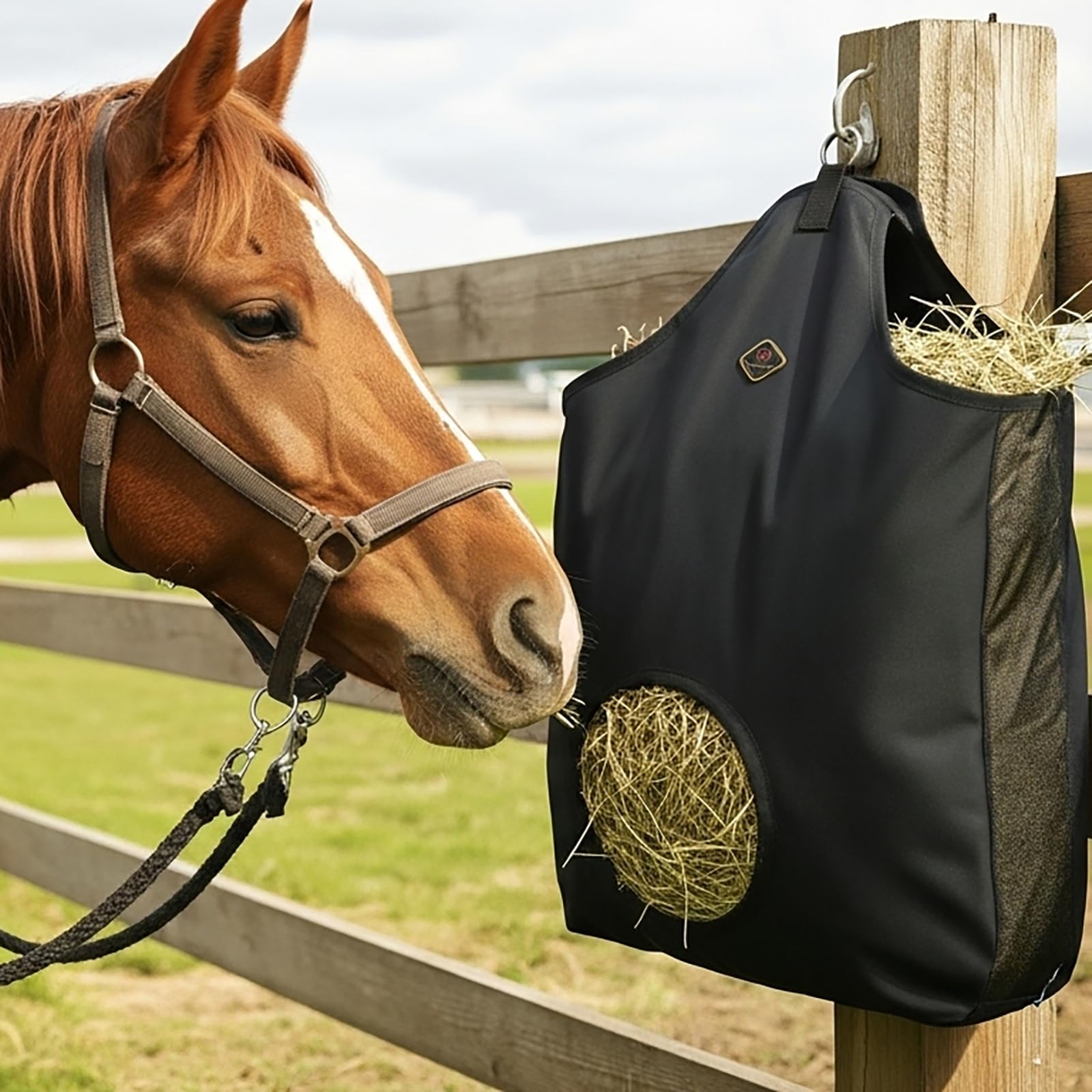 Kavallerie Sac à foin prêt pour transport et trajet, pratique en déplacement.