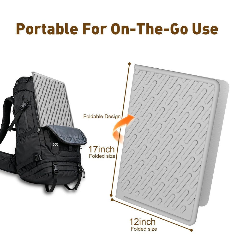 Tapis pliable et léger, idéal pour les déplacements.