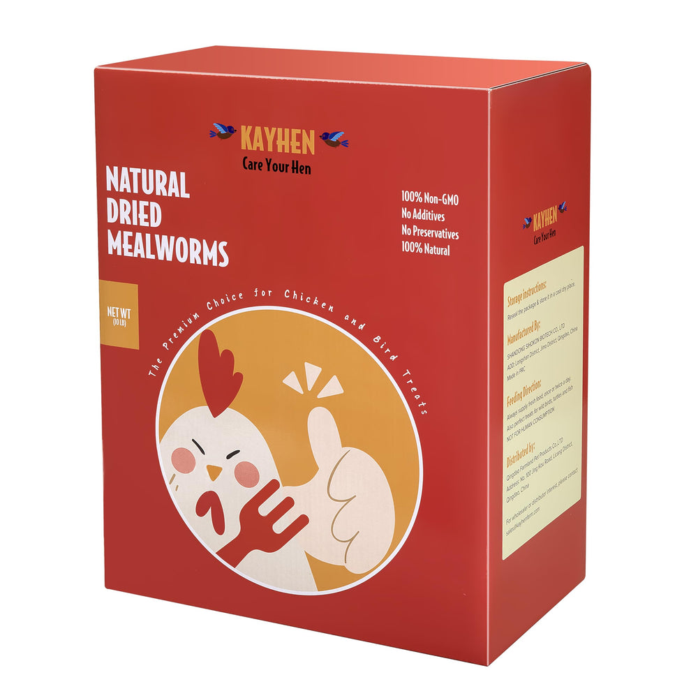 KAYHEN vers séchés pour poules - sac 10 lb, pratique et frais.