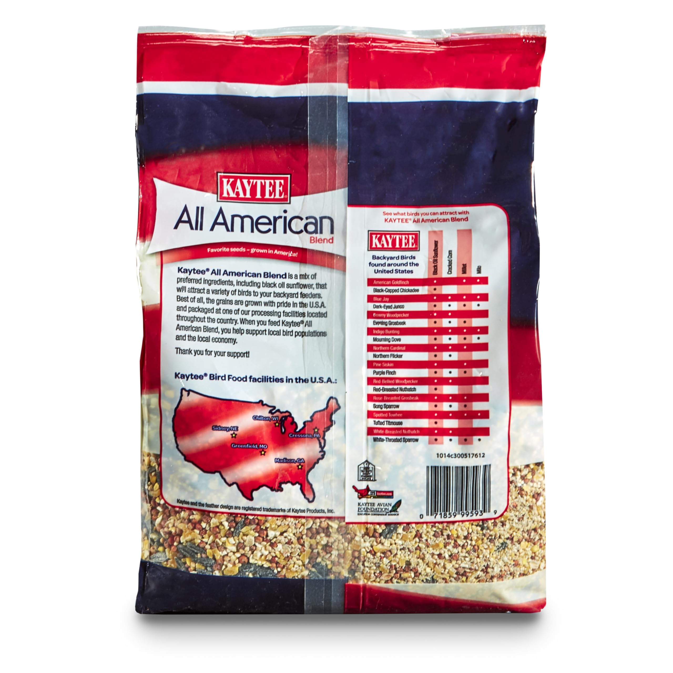 Kaytee All American, prêt à nourrir les oiseaux en extérieur facilement.