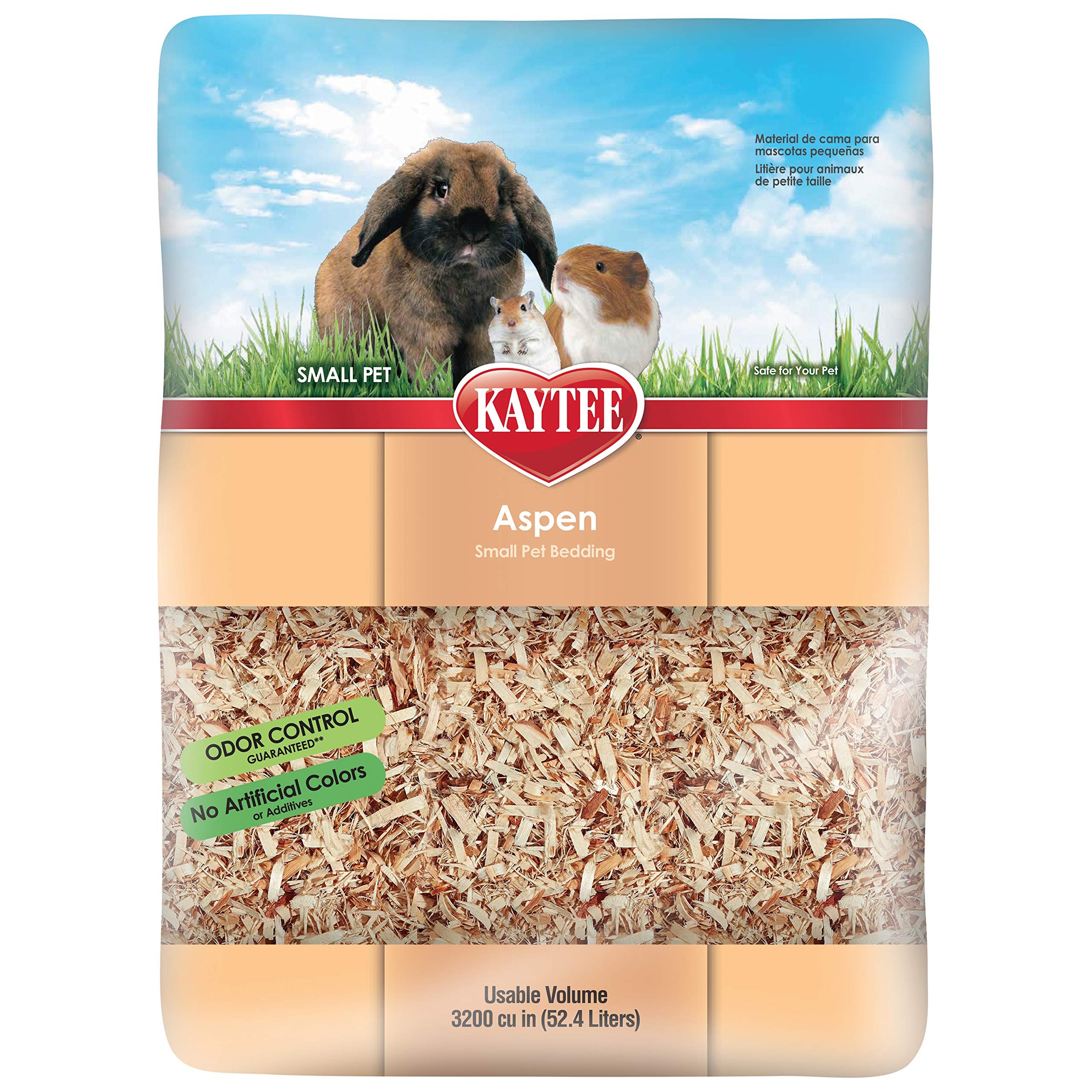 Kaytee Aspen emballage 52 litres, litière pratique pour petits animaux