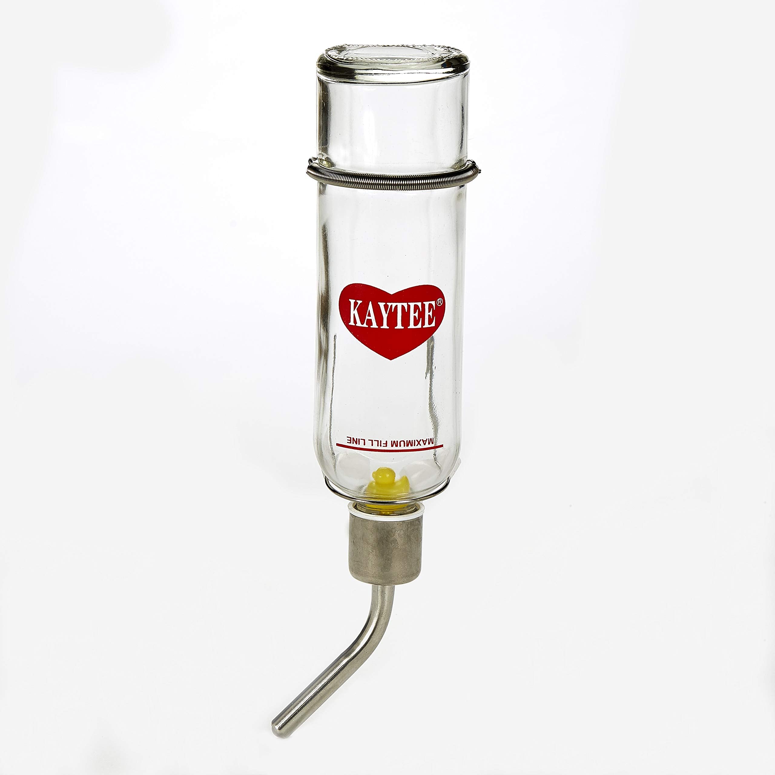 Kaytee embout à ressort et canard flottant facilitant la vérification du niveau d'eau.