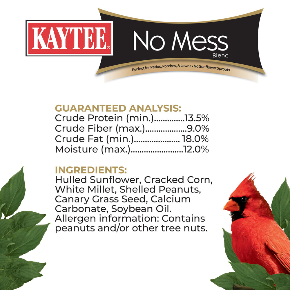 Kaytee attraction oiseaux variés, mélange appétissant attire mésanges, cardinal et moineaux.