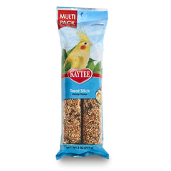 Kaytee bâton gourmand miel pour cacatoès, friandise pratique pour l'enrichissement et le plaisir.
