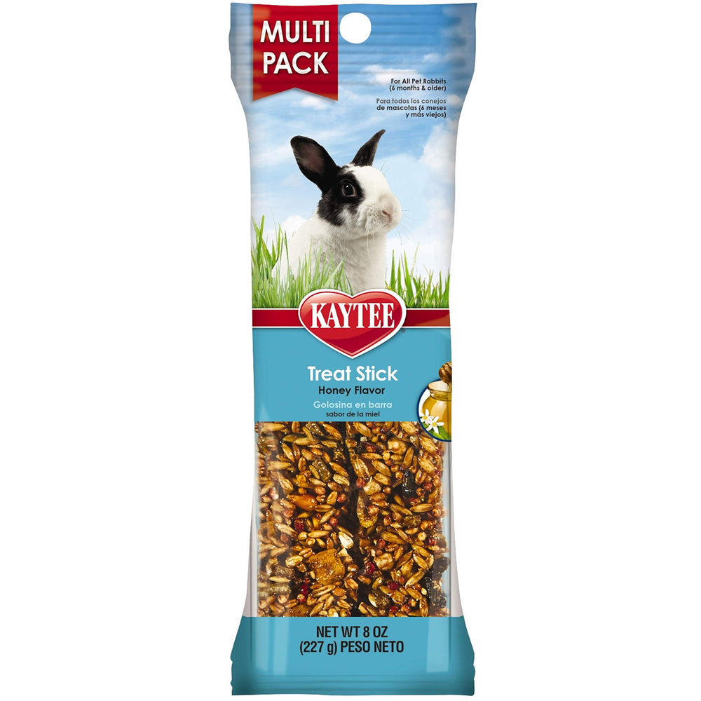 Kaytee bâtonnet friandise miel pour lapin, stimule l'activité et le plaisir de mâcher.