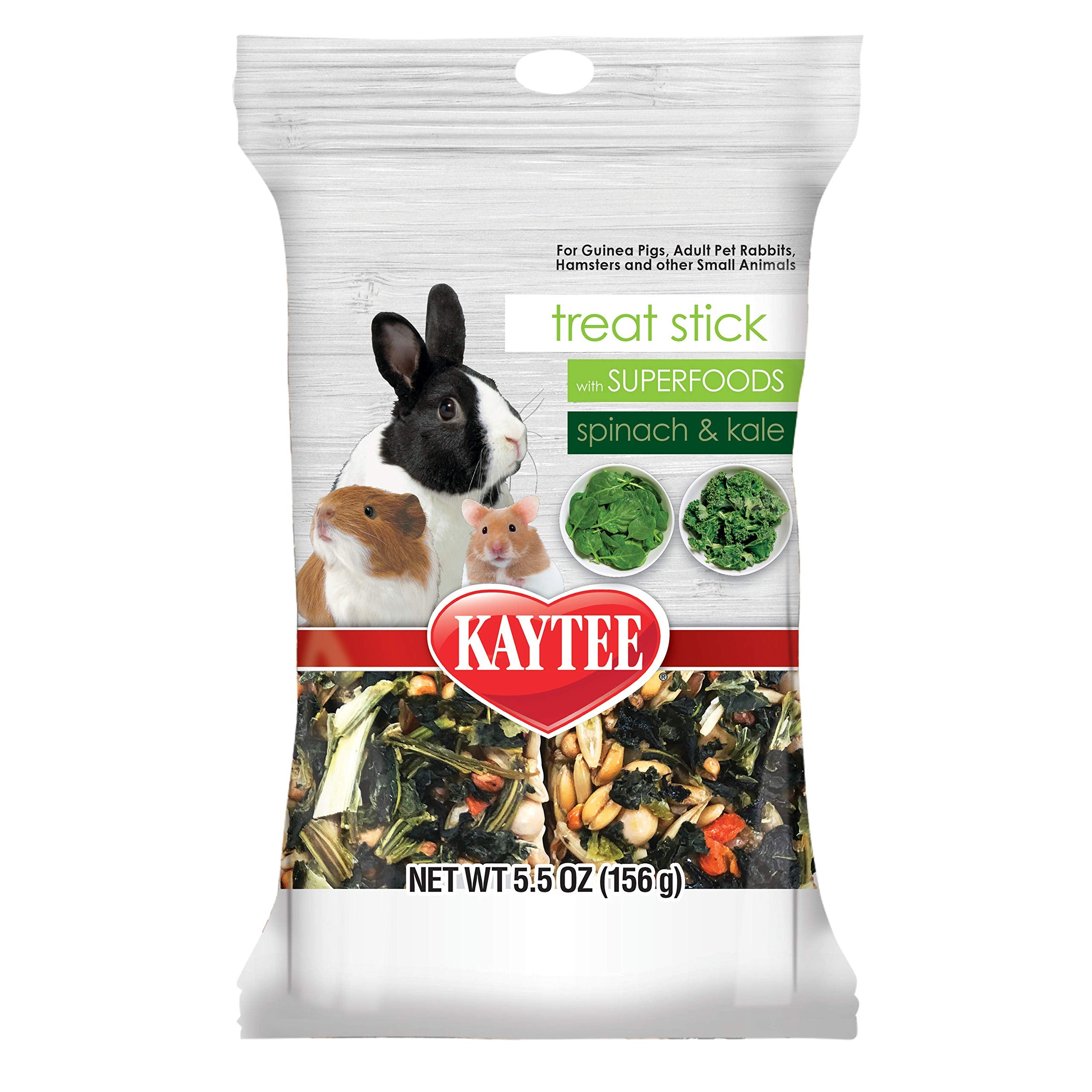 Kaytee Bâtonnet friandise Épinards et Kale, texture croquante pour l'enrichissement quotidien.