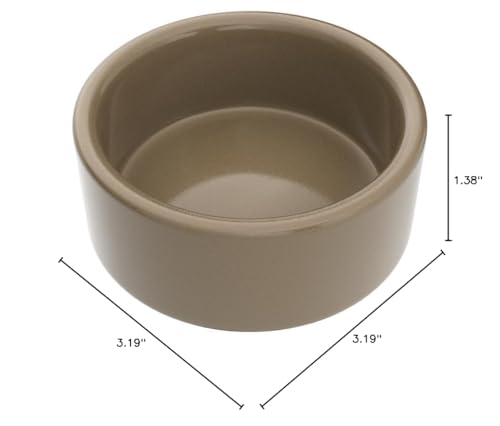 Kaytee bol hamster en céramique brun, compatible lave-vaisselle pour entretien simple.