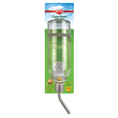 Kaytee bouteille anti-mâchage avec verre robuste, surveillance facile du niveau d'eau.