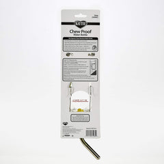 Kaytee bouteille en verre et acier inoxydable, design durable anti-morsure.